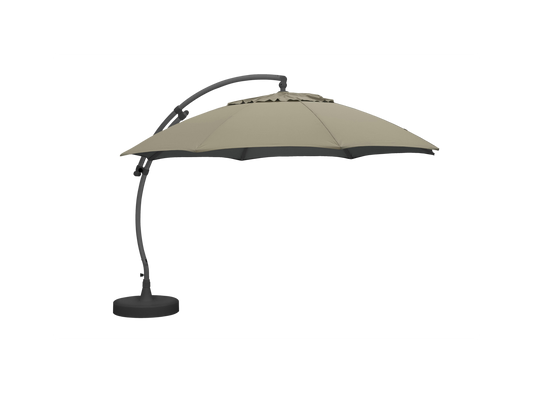 Parasoll Easy Sun fritthengende 3,75 m beige