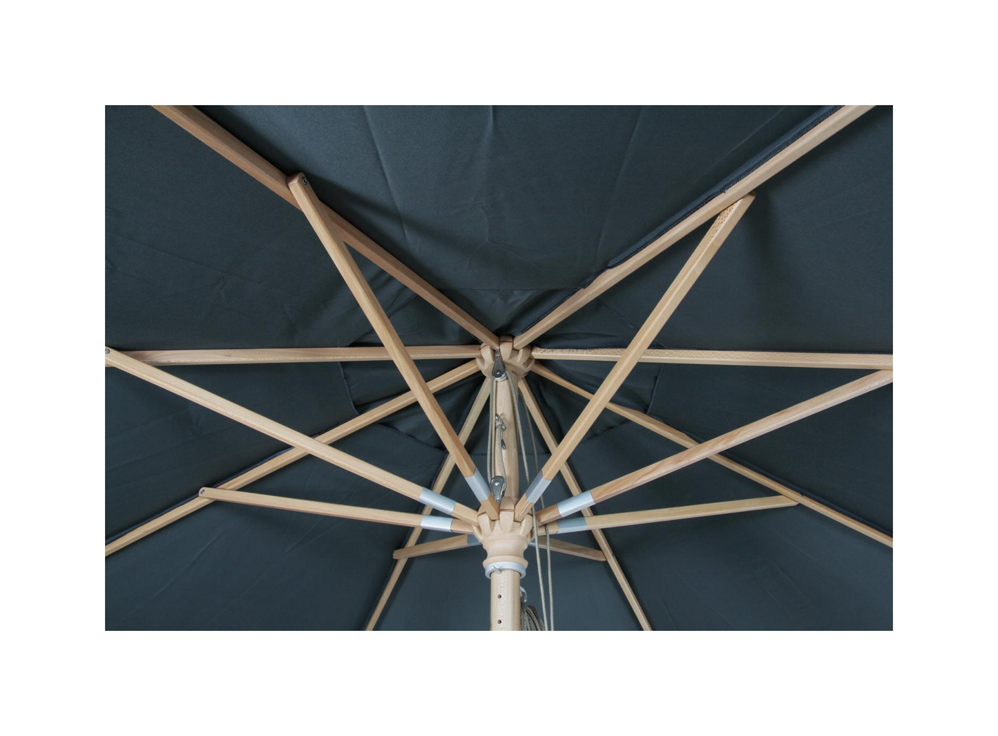 Parasoll Reggio 300 cm grå